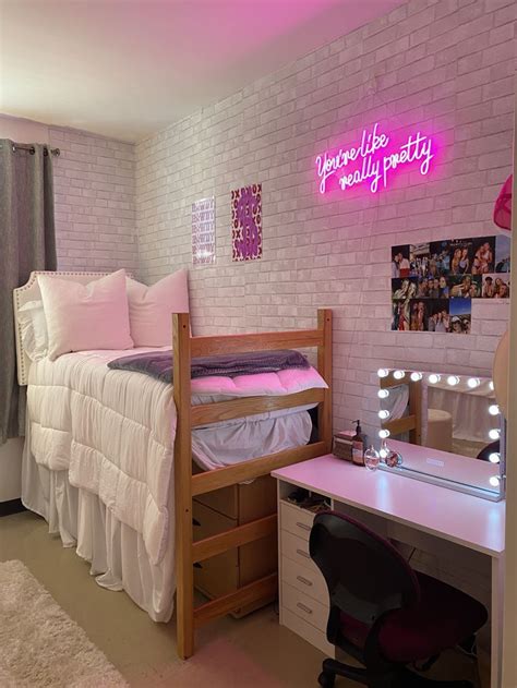 pink and white dorm room ideas|hot pink dorm room decor.